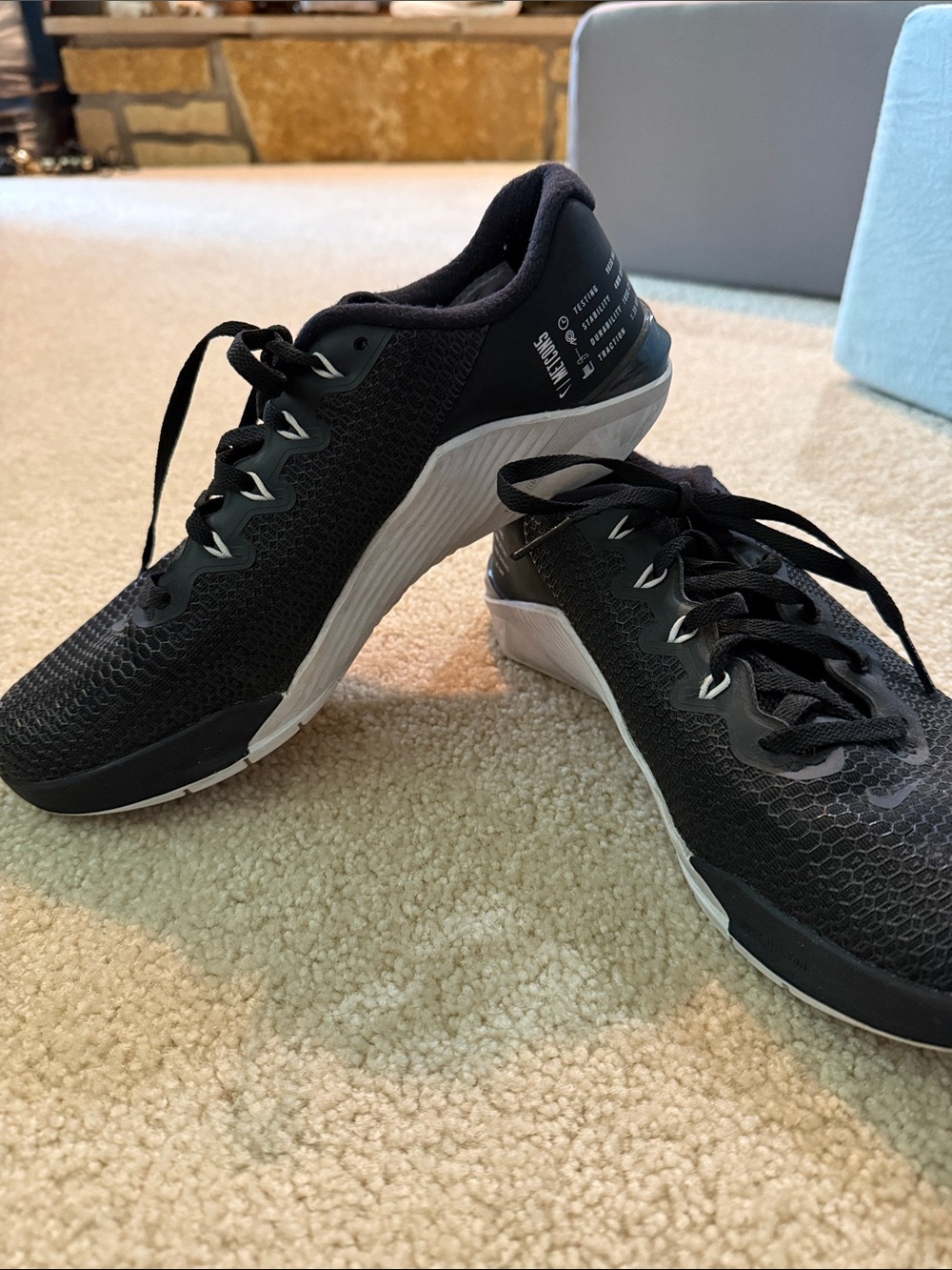 Nike Black and White Women's Metcons